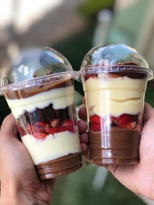 Imagem de Copo bolha 300ml base e tampa sem furo  10oz Darnel c/12 un