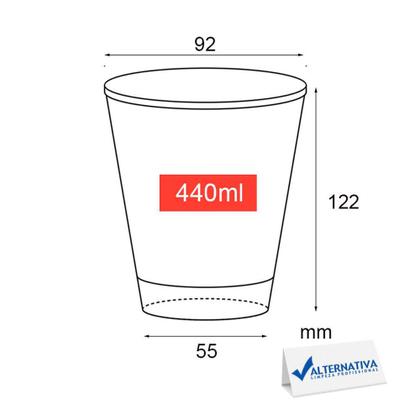 Imagem de Copo bolha com tampa bolha sem furo 440ml c/50 un