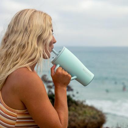 Imagem de Copo BrüMate Era 1183ml com alça e palha de aço inoxidável