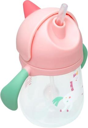 Imagem de Copo Buba Magic Unicórnio Treinamento Transição Com Canudo Alça e Bebê