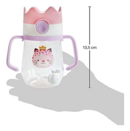 Imagem de Copo Buba Onça com Alça Removível e Canudo Flexível