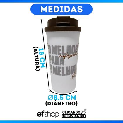 Imagem de Copo Café C/ Tampa Bucks 500ml Estampado Frases Profissões