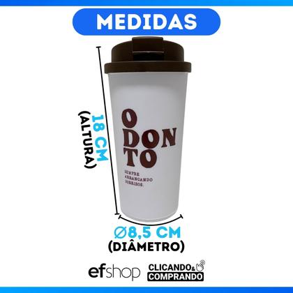 Imagem de Copo Café C/ Tampa Bucks 500ml Estampado Frases Profissões