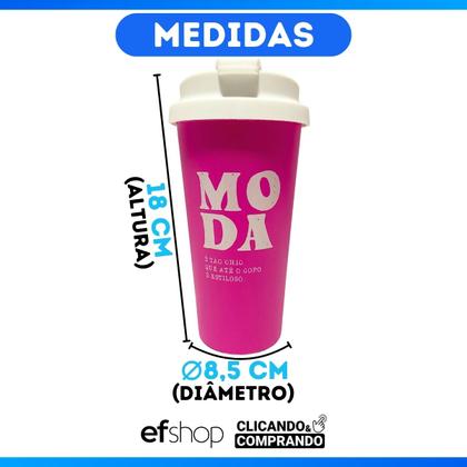 Imagem de Copo Café C/ Tampa Bucks 500ml Estampado Frases Profissões