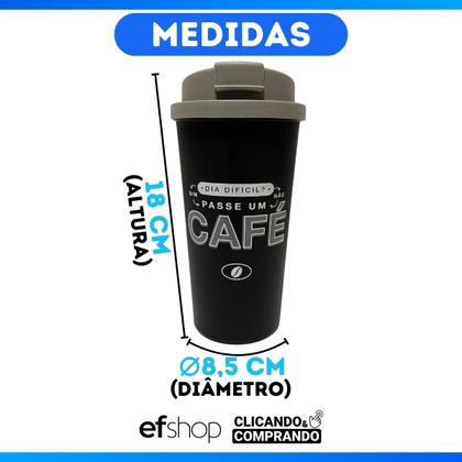 Imagem de Copo Café C/ Tampa Bucks 500ml Estampado Frases Profissões