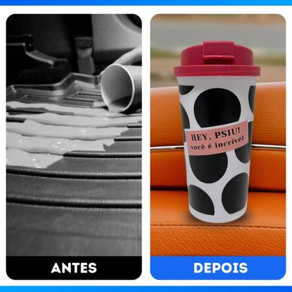 Imagem de Copo Café C/ Tampa Bucks 500ml Estampado Frases Profissões