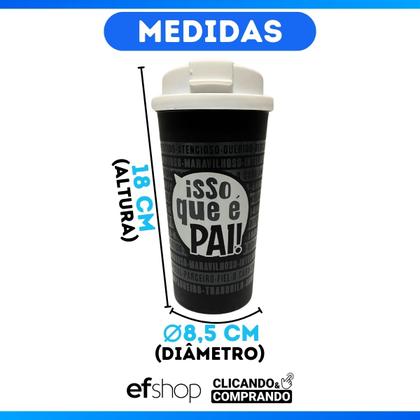 Imagem de Copo Café C/ Tampa Bucks 500ml Estampado Frases Profissões