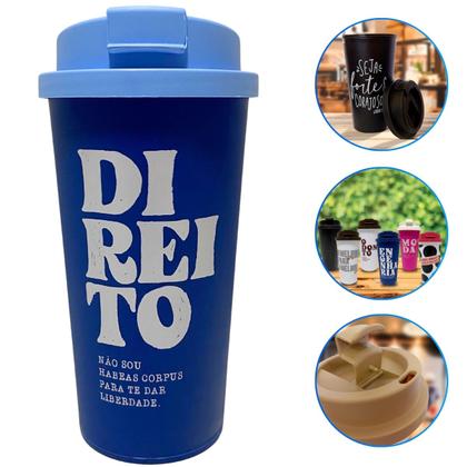 Imagem de Copo Café C/ Tampa Bucks 500ml Estampado Frases Profissões