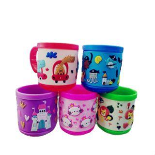 Imagem de Copo caneca infantil de plástico emborrachada 200ml