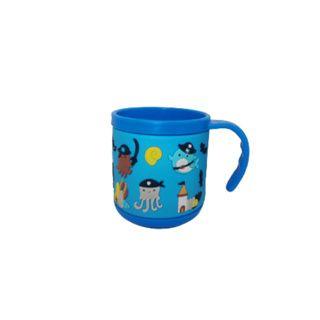 Imagem de Copo caneca infantil de plástico emborrachada 200ml