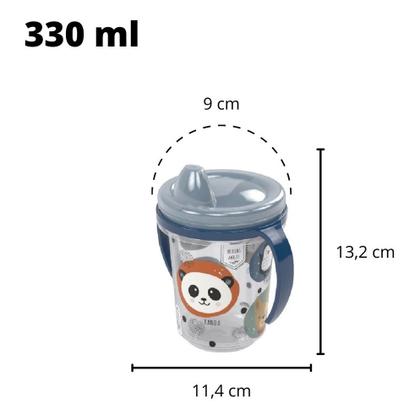 Imagem de Copo Caneca Infantil de Treinamento Antivazamento com Alça 330ml