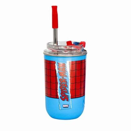 Imagem de Copo Canudo Spider Man 300ML - Zona Criativa