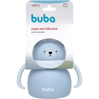 Imagem de Copo canudo urso silicone 19689 buba