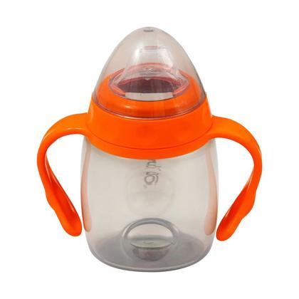 Imagem de Copo Com Alça E Bico De Silicone 220ml Laranja - Clingo