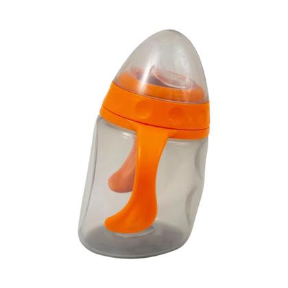 Imagem de Copo Com Alça E Bico De Silicone 220ml Laranja - Clingo