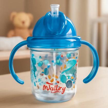 Imagem de Copo Com Alça E Canudo Antivazamento Infantil 240ml Nûby