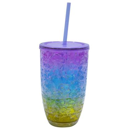Imagem de Copo Com Canudo Gel Colorido Congelante 500Ml