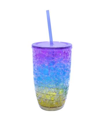 Imagem de Copo Com Canudo Gel Colorido Congelante 500ml