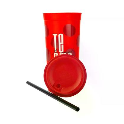 Imagem de Copo com canudo slim - bons desejos te amo uatt