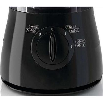 Imagem de Copo Compatível Multiprocessador Walita RI 7625 / 30 / 31 / 36 Translúcido Tampa Preta