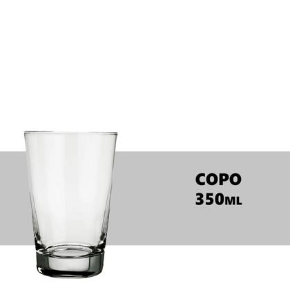Imagem de Copo Cônico para Cerveja e Chopp Caldereta 350ml 12 Unidades
