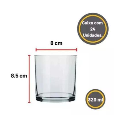 Imagem de Copo Cylinder Rocks 320ml - Kit 24 Unidades