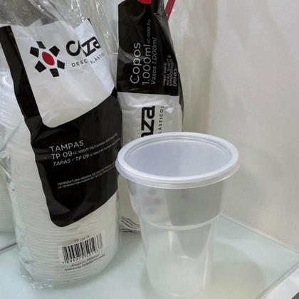 Imagem de Copo de 1.000ml Translúcido com Degrau Copaza com 300 unidades