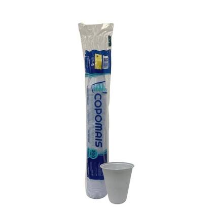 Imagem de Copo de 200ml Branco PS ABNT 2012 Copomais com 2.500 unidades