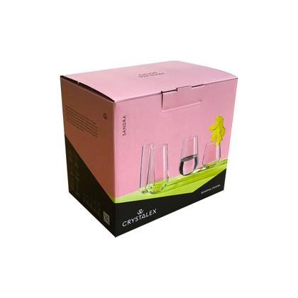 Imagem de Copo de Cristal Bohemia 250 ml Sandra 6 Peças