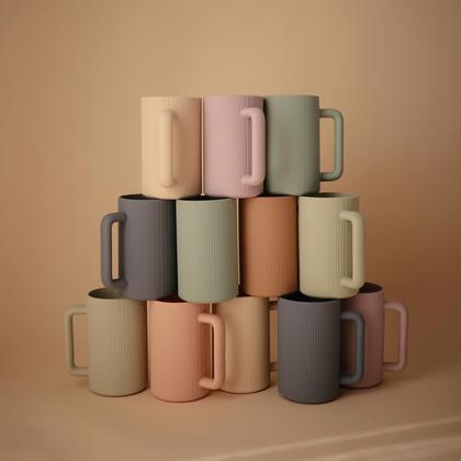 Imagem de Copo de enxágue de banho para bebês mushie 100% silicone de qualidade alimentar Cambridge