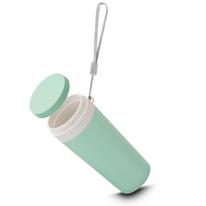 Imagem de Copo de Fibra de Trigo 300ml Parede Dupla  Sustentabilidade e Praticidade no Seu Dia a Dia