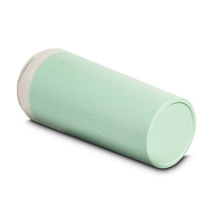 Imagem de Copo de Fibra de Trigo Parede Dupla 300ml com Alça Verde