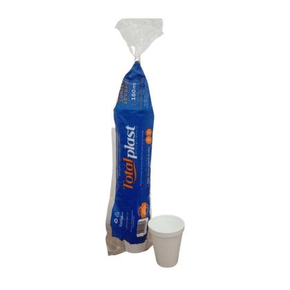 Imagem de Copo de Isopor 180ml Totalplast com 1.000 unidades