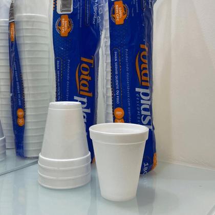 Imagem de Copo de Isopor 180ml Totalplast com 1.000 unidades