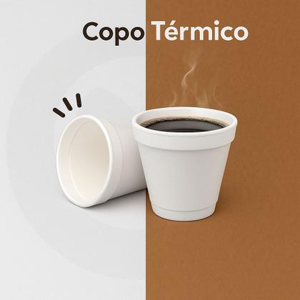 Imagem de Copo de Isopor Térmico 70ml Linha Replast Ultra com 1.000 unidades - Aproveite suas Bebidas Quentes com Praticidade e Conforto