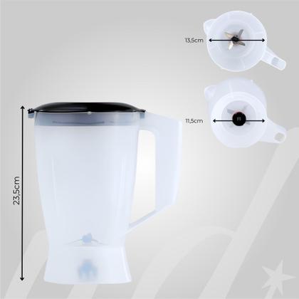 Imagem de Copo de liquidificador com tampa p/ walita liqfaz e liqstar