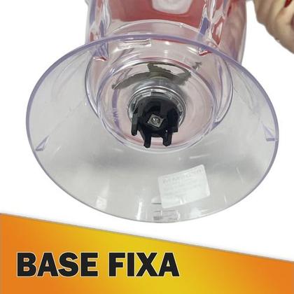 Imagem de Copo de Liquidificador Compatível Mondial Eletronic Inox Vermelho L74 Red