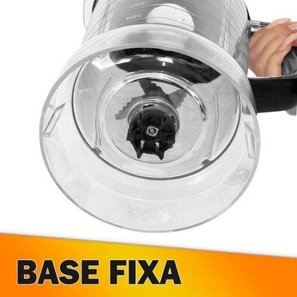 Imagem de Copo de Liquidificador Compatível Mondial Turbo Premium Inox L1000 L1100 Preto