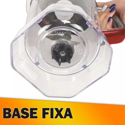 Imagem de Copo de Liquidificador Compatível Oster Power 1100 Full OLIQ605 Vermelho