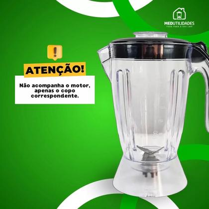 Imagem de Copo de Liquidificador serve p Mondial Eletronic inox L66 Cristal