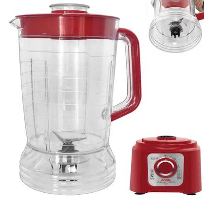 Imagem de Copo de Liquidificador serve para Arno Power Max 1000w Arno Mult Chef 600w Ln55 4 Em 1 Cristal