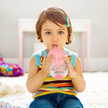 Imagem de Copo de palha Munchkin Cool Cat em aço inoxidável para criança de 240 ml