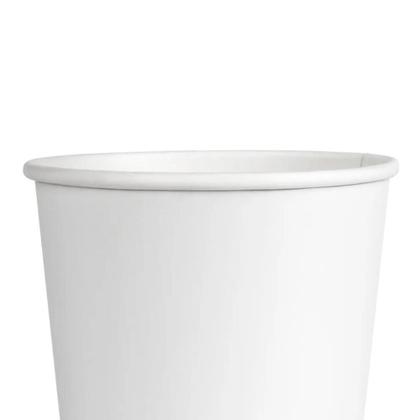 Imagem de Copo De Papel Biodegradável 200Ml Branco - Pacote 100Und