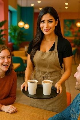 Imagem de Copo de Papel Descartável Ecológico Para Café 180ml 50un