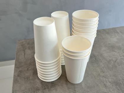Imagem de Copo de papel liso 180 ml biodegradavel descartável 100 unidades