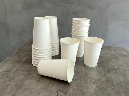 Imagem de Copo de papel liso 180 ml biodegradavel descartável 50 unidades
