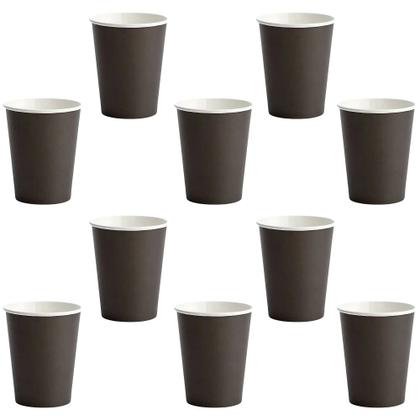 Imagem de Copo De Papel Silver Preto 270ml 10 Un