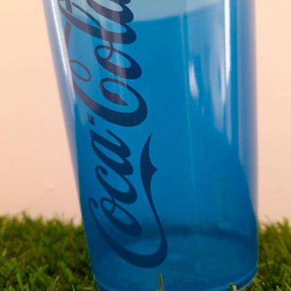 Imagem de Copo de Plástico Coca-Cola - Azul - 320 ml - 1 unidade - Plasútil - Rizzo