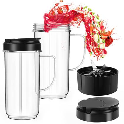 Imagem de Copo de reposição UBYNID Magic Bullet Blender 650 ml, pacote com 2