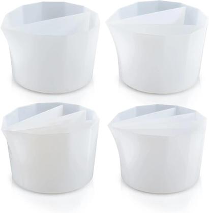 Imagem de Copo De Silicone Reutilizável Com Divisórias Para Resina E Tinta Acrílica  Ferramenta Para Arte